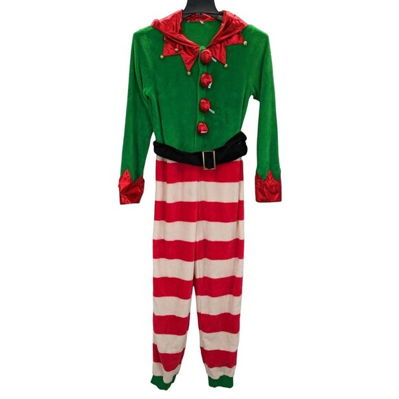 Hersheys Kisses Elf Christmas Jumpsuit Women Size M Holiday Festive Cozy Costume - Picture 2 of 16
